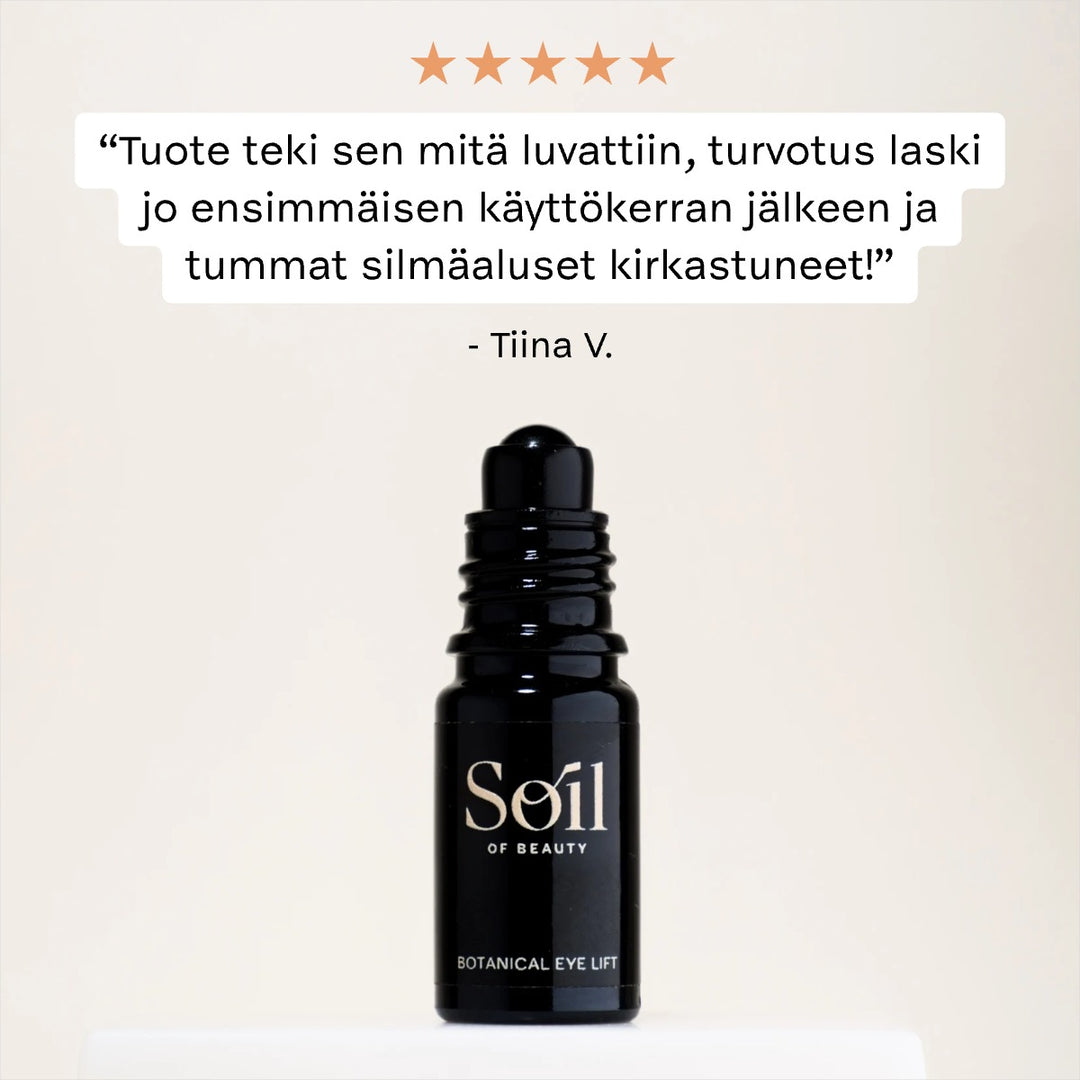 BOTANICAL EYE LIFT Kiinteyttävä & turvotusta vähentävä silmänympärysseerumi